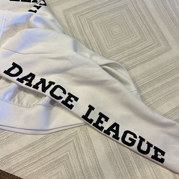 Zara Girls White & Black ‘Dance League’ #8 Authentic Edition 1/4 Zip Sweatshirt - Picture 4 of 6